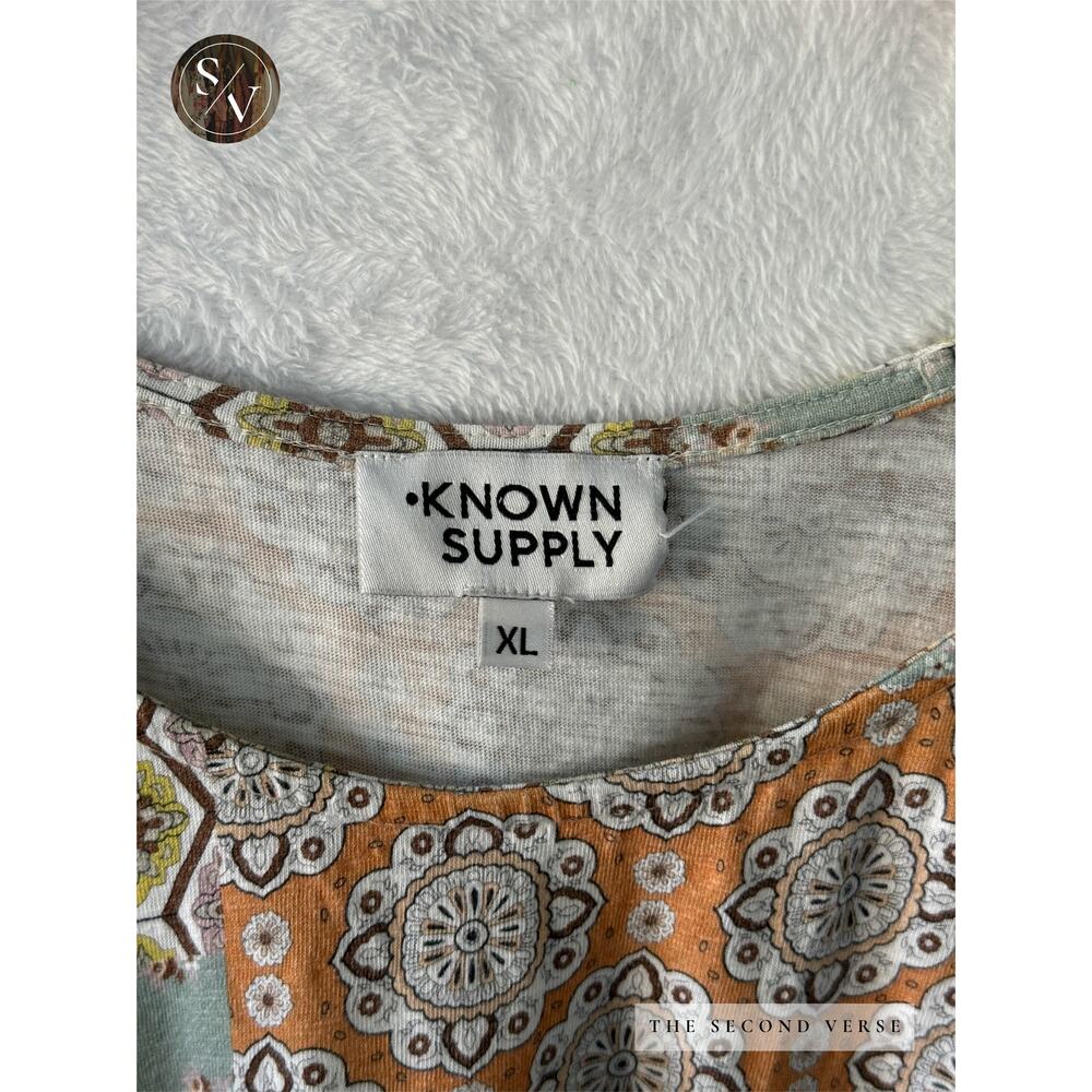 Known Supply Misty Patchwork Dress Sleeveless Boho Size XL - Picture 8 of 9